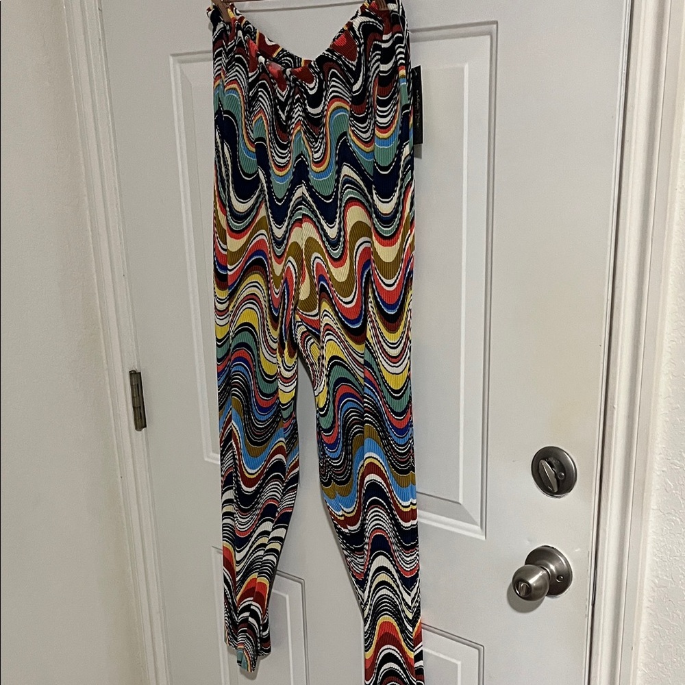 Melissa Paige Multicolor Wide Leg Palazzo Pants